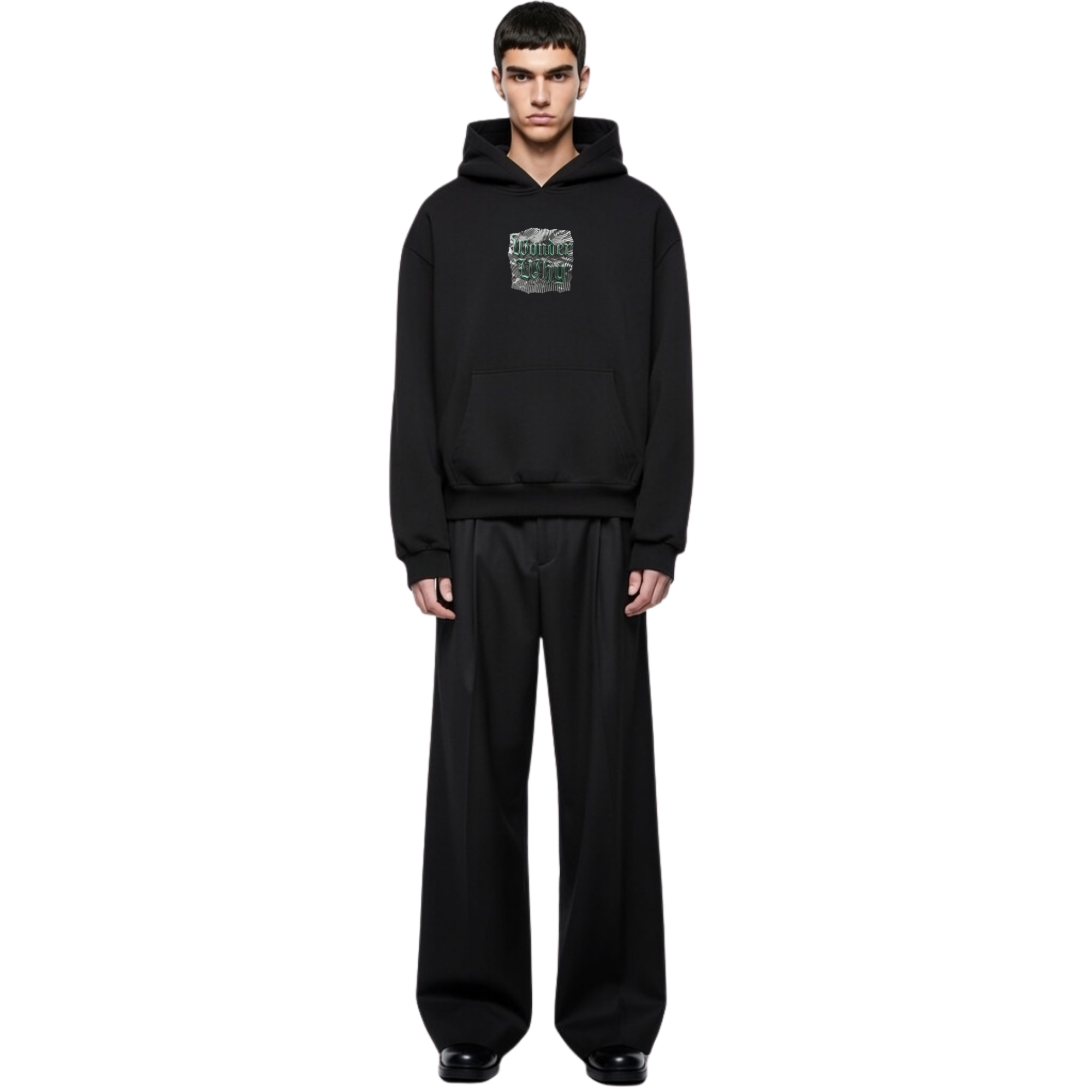 OVERSIZED HOODY LOGO CHROME