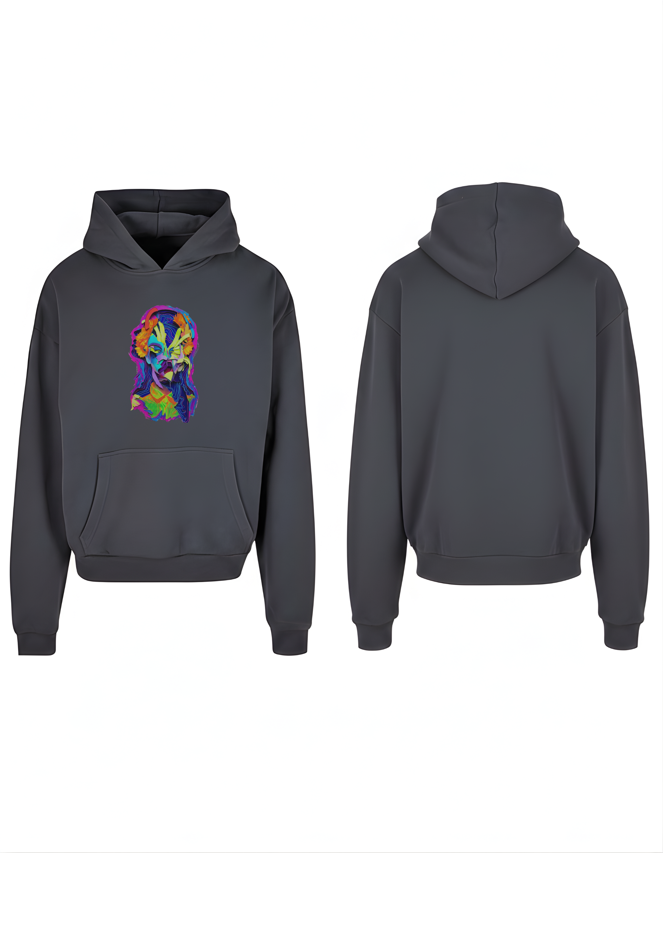 OVERSIZED HOODY WEARABLE ART Multiversum