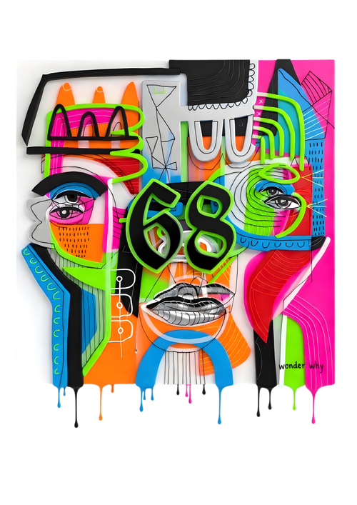 CROP SHIRT WEARABLE ART 68 Watching