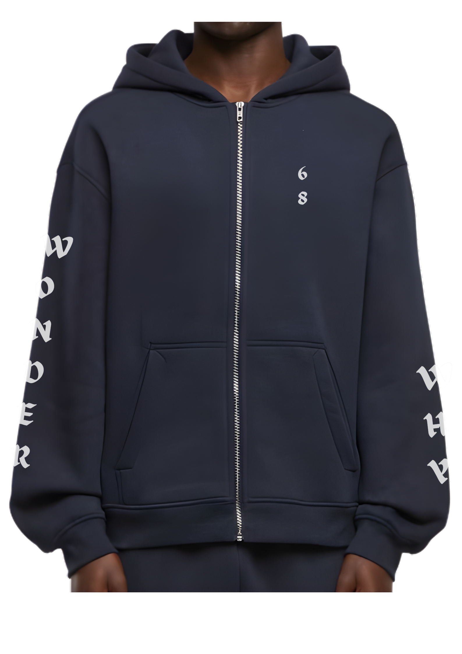 OVERSIZED ZIP HOODY WEARABLE ART Running