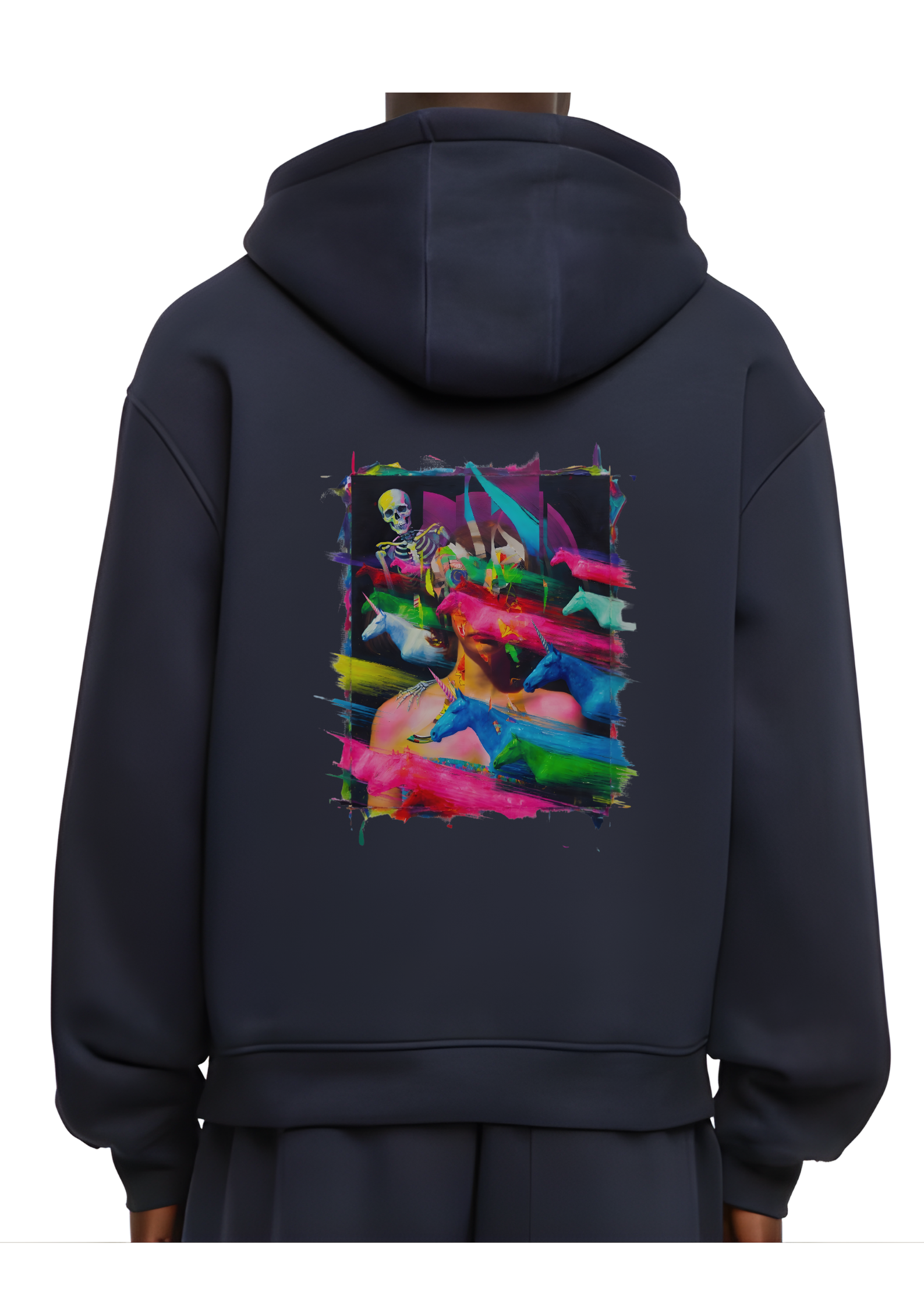 OVERSIZED ZIP HOODY WEARABLE ART Running