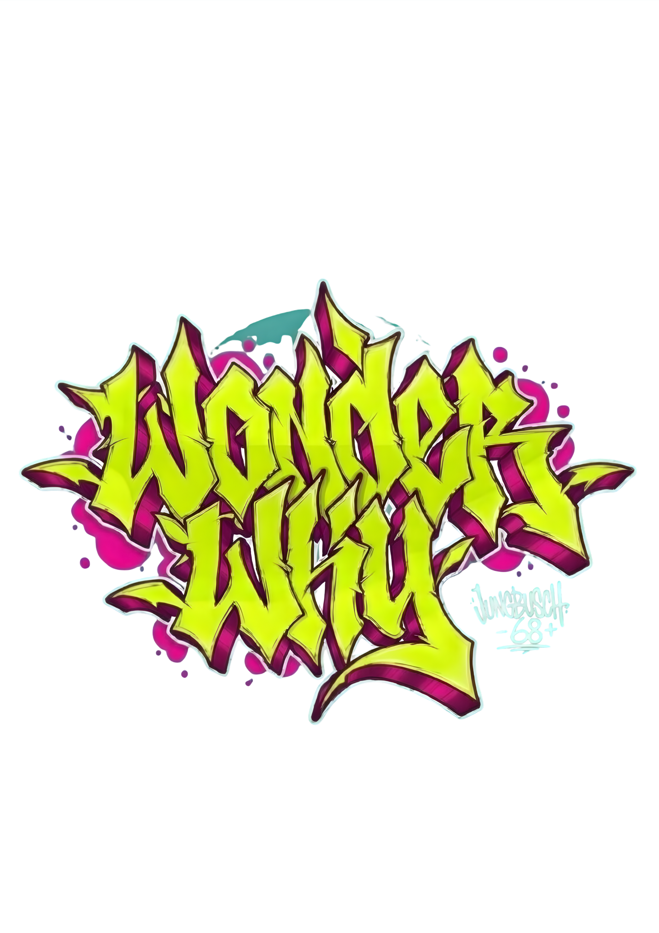 OVERSIZED HOODY WEARABLE ART Marker Wildstyle