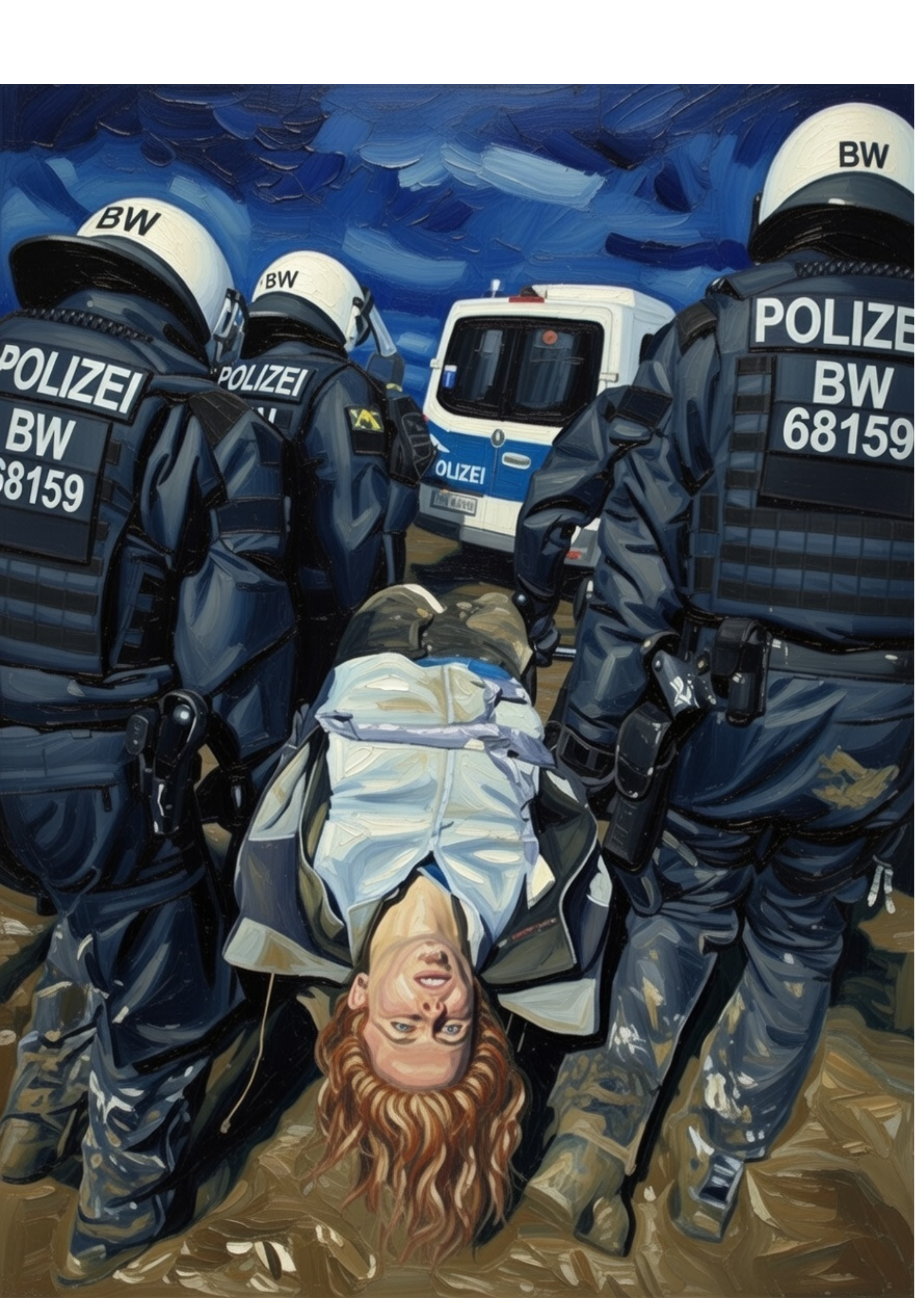 OVERSIZED HOODY WEARABLE ART Never give up