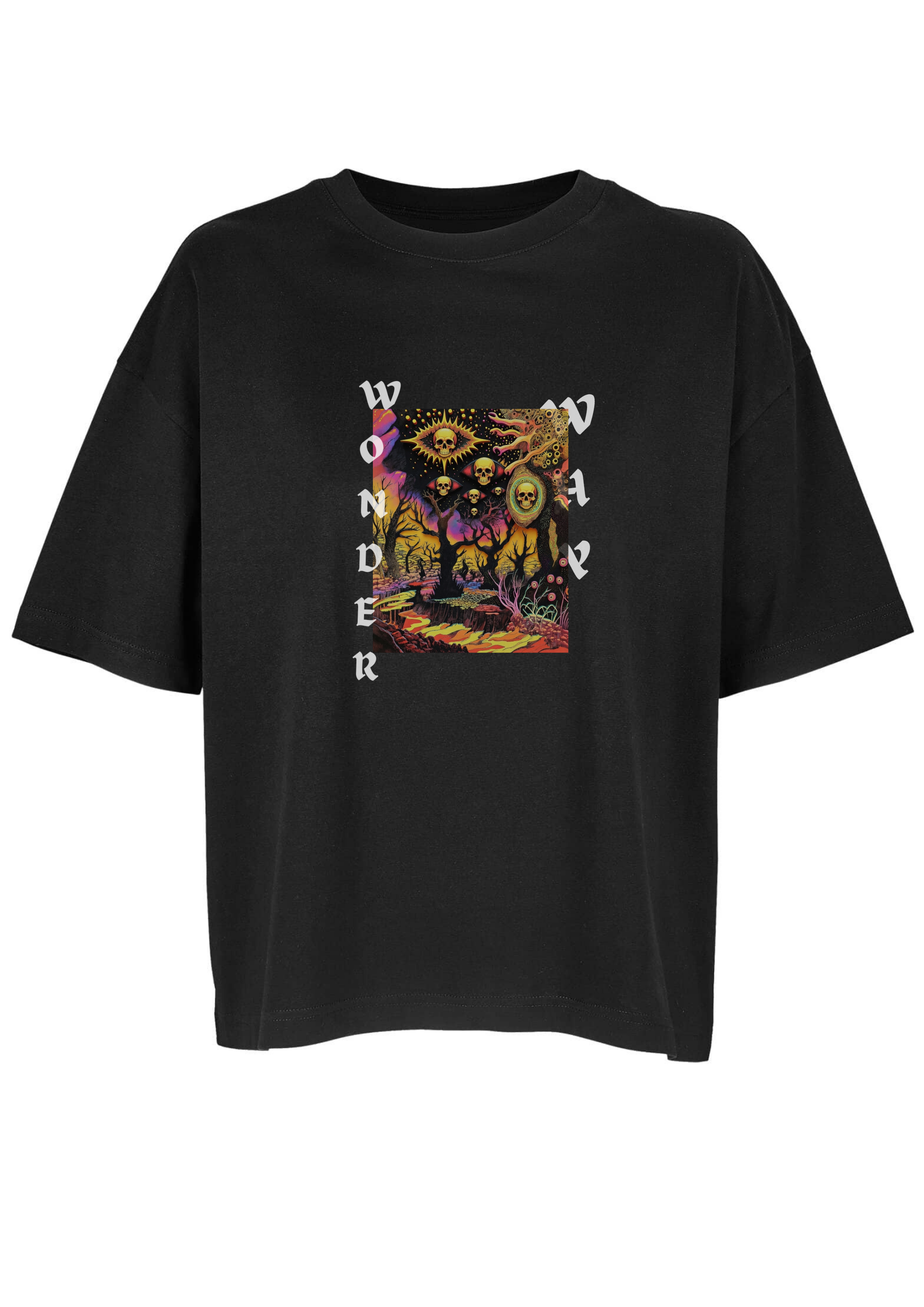 CROP SHIRT WEARABLE ART Jungbusch at night