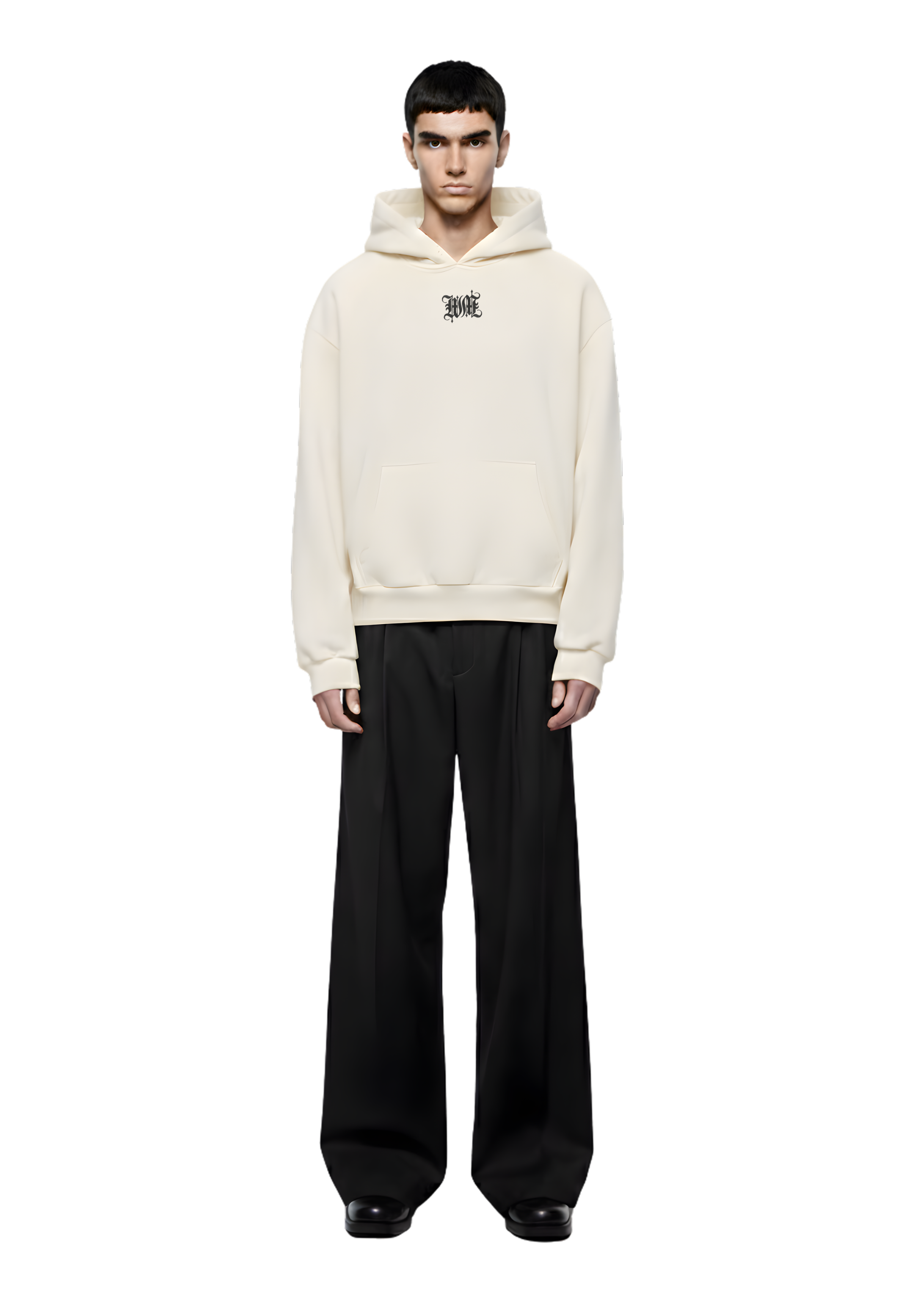 OVERSIZED HOODY WEARABLE ART Drip Face